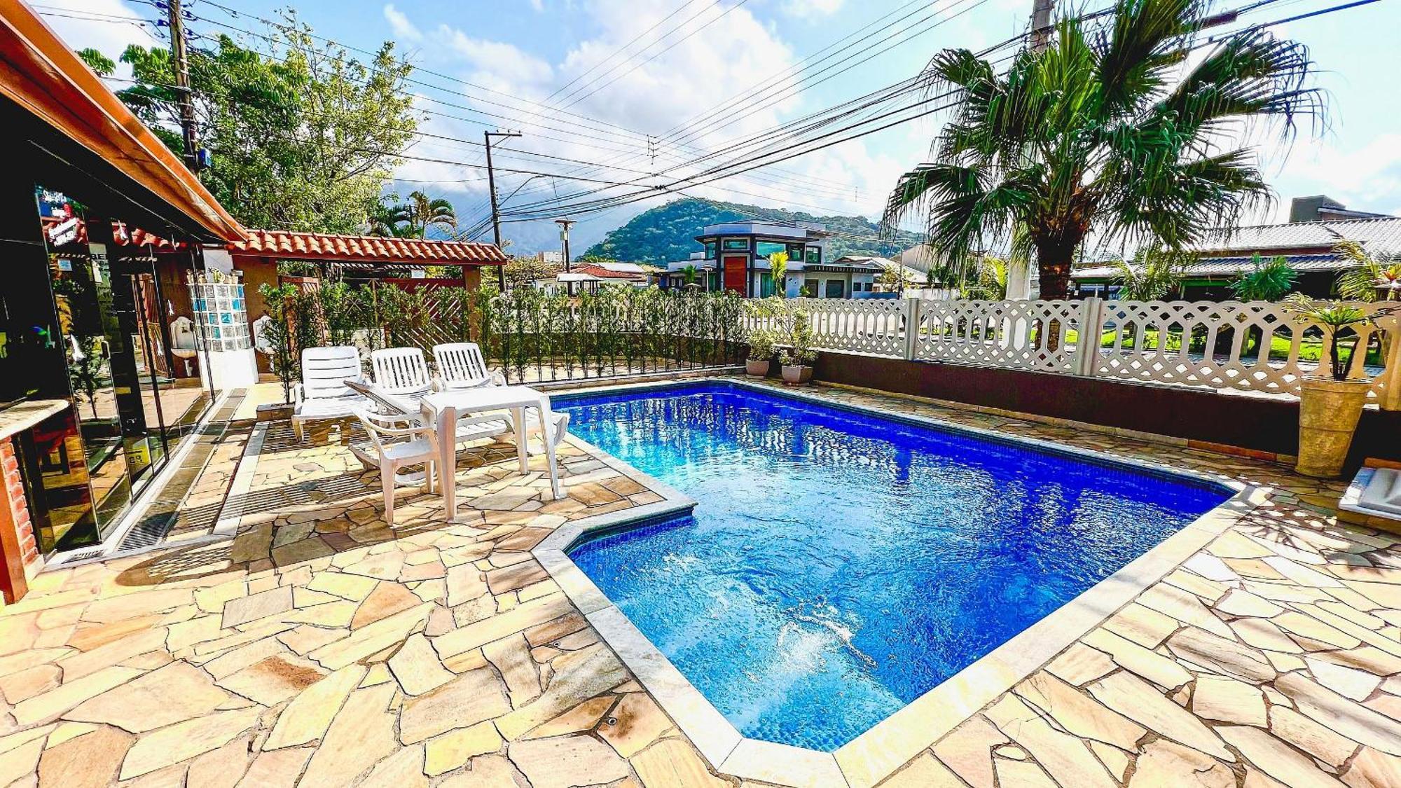 Praia/Piscina Com Hidro /Pebolim/Sinuca E Wi-Fi Caraguatatuba Kültér fotó