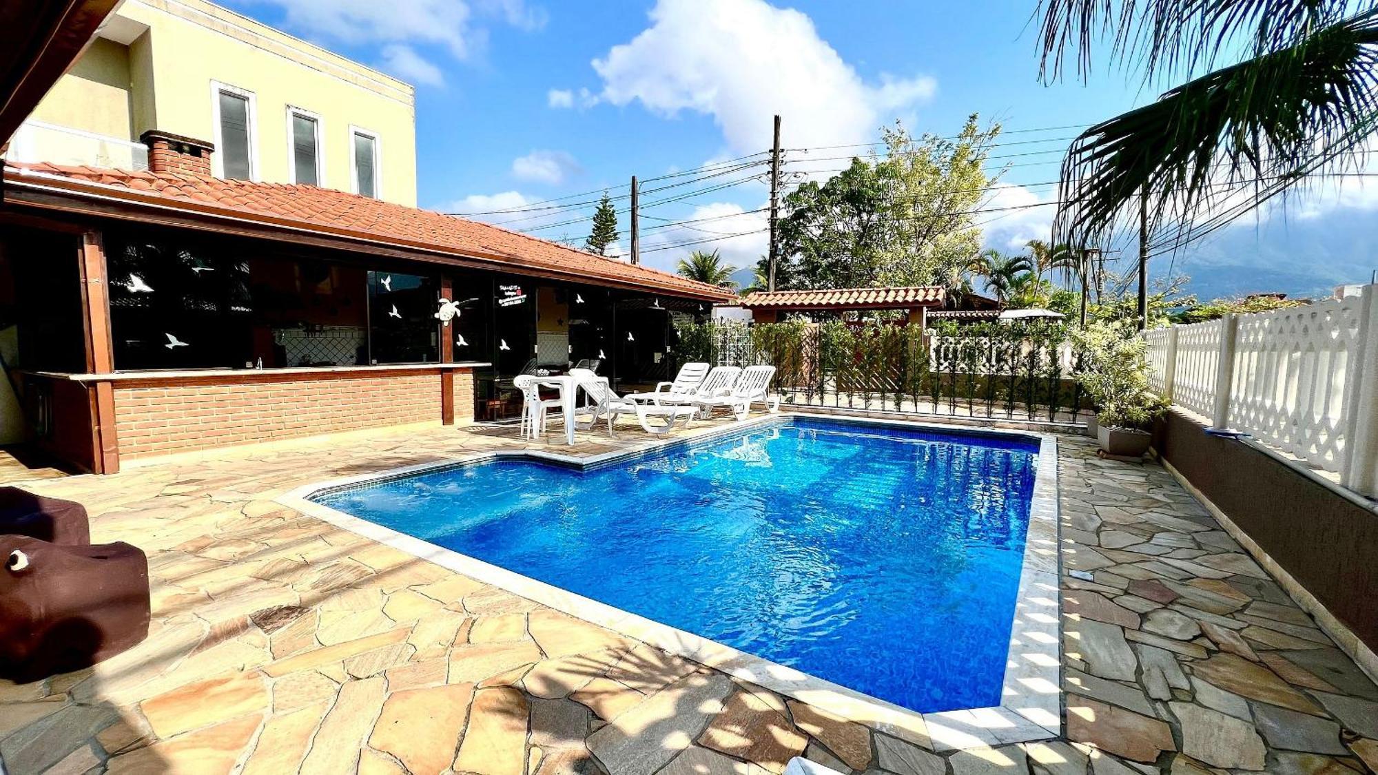 Praia/Piscina Com Hidro /Pebolim/Sinuca E Wi-Fi Caraguatatuba Kültér fotó