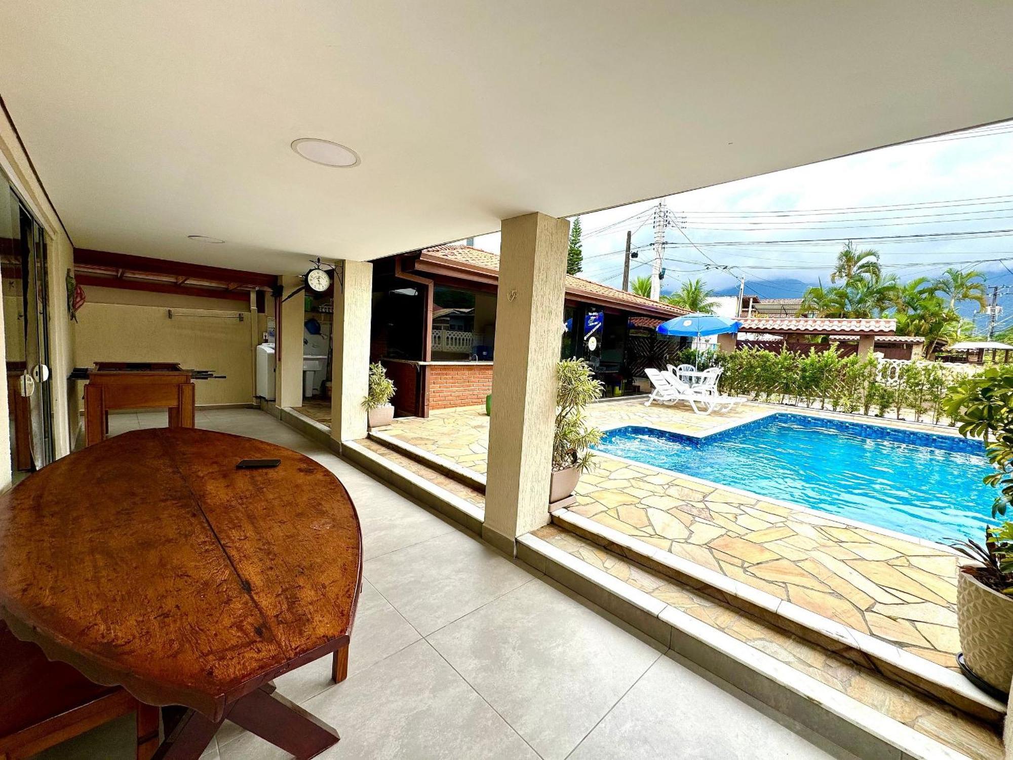 Praia/Piscina Com Hidro /Pebolim/Sinuca E Wi-Fi Caraguatatuba Kültér fotó