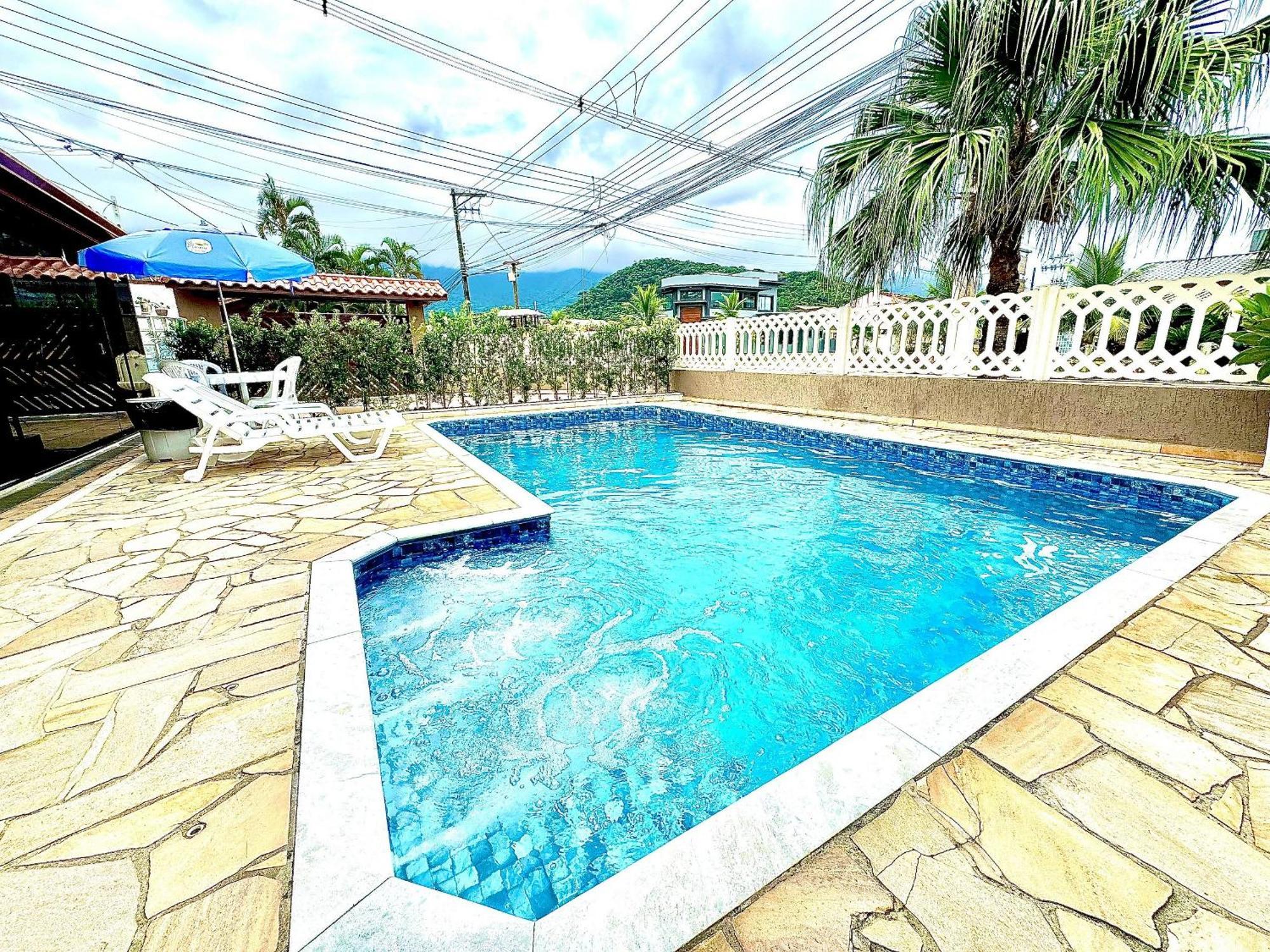 Praia/Piscina Com Hidro /Pebolim/Sinuca E Wi-Fi Caraguatatuba Kültér fotó